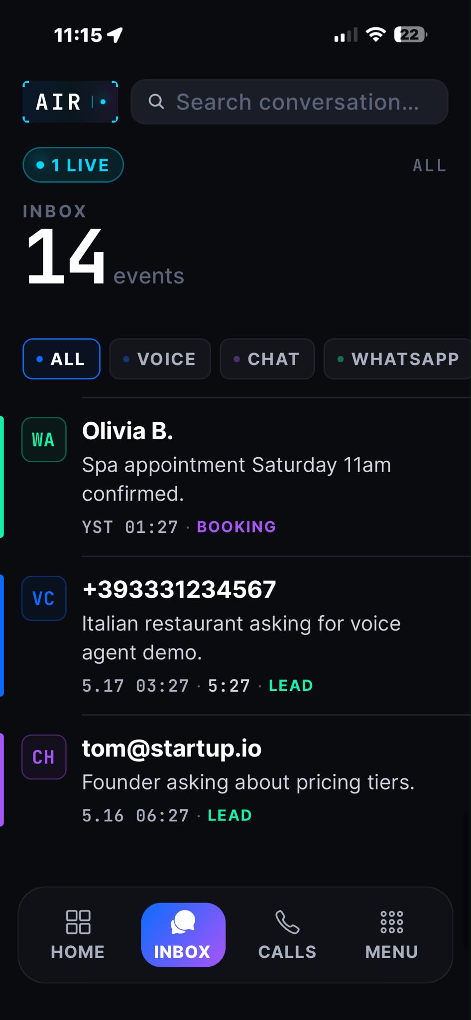 Multi-Channel-Posteingang